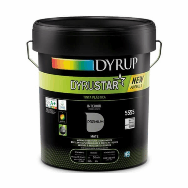TINTA PLASTICA - DYRUSTAR 15 L BRANCO