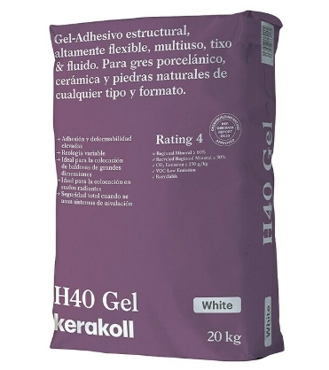 KERAKOLL CIMENTO COLA H-40 GEL BRANCO  20 Kgs