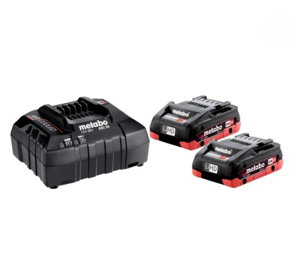 METABO CARREGADOR + 2 BATERIAS 4 Ah