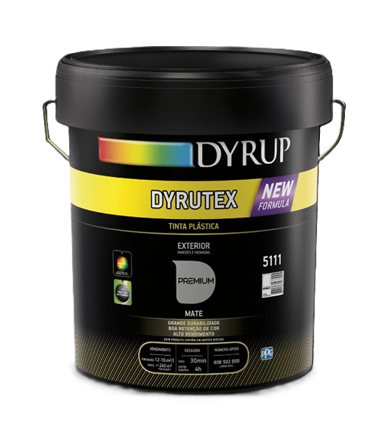 TINTA PLASTICA - DYRUTEX 15 L BRANCO