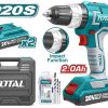 TOTAL APARAFUSADORA 20V C/BATERIAS TIDLI20968E