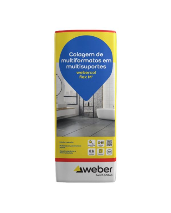 WEBERCOL FLEX M + BRANCO 25 KGS